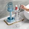 Portacepillos de dientes, Vaso para enjuague bucal, Pasta de dientes para dormitorio, Estante de almacenamiento para cepillos de dientes eléctricos, Portacepillos de dientes con mango, Herramientas de lavado, Escurridor