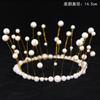 Decoração de Bolo Coroa de Princesa Renda Rainha Liga de Plástico Pérola Coroa Enfeites de Bolo Decoração de Bolo de Casamento