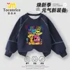 2025 Nueva Caja de Ritmo Ropa Suéteres para Niños Manga Larga Guapos Niños Suéteres Cuello Redondo Otoño Súper Geniales Tops