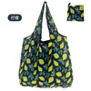 Bolsa de Tote de Compras Floral Grande de 190t en Stock de Gran Venta, Bolsa de Poliéster al por Mayor, Bolsa Plegable, Bolsa de Regalo Promocional