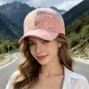 Gorra de béisbol de transferencia de calor con letra de grafiti y mariposa, nueva para el verano, para mujer, versátil, que adelgaza la cara, protectora del sol, sombrero tipo visera para el sol