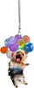 Decoración de Colgante de Gato Acrílico, Adorno Colgante para Interior de Coche Globo, Accesorio Divertido, Llavero para el Hogar