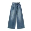 Jeans curvos de ajuste holgado estilo retro americano para niñas, nuevo modelo primavera y otoño 2026, pantalones al por mayor transfronterizos para niños mayores