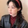Aretes Cuadrados Estilo Retro Hong Kong Rojo Angora Aretes de Temperamento Exagerado para Mujer Aretes de Otoño e Invierno Venta al por Mayor