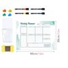 Kyct001-025 Pizarra Adhesiva Removible Transfronteriza Pegatina de Pizarra Blanca Plan Semanal Plan Mensual Pegatina de Pared Borrable