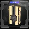 Novo porta-cigarros estilo mecha com isqueiro, para 10 maços, transparente, anti-pressão, à prova de umidade, criativo e personalizado