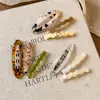 Pinza para el Cabello Elegante de Acetato Estilo Coreano Ondulada para Mujer, Pasador Simple para la Parte Trasera de la Cabeza y Flequillos Laterales, Accesorio para el Cabello