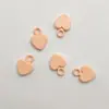 Colgante en Forma de Corazón, Encanto de Dibujos Animados Coloridos Pintado, Material DIY para Cadena de Teléfono, Accesorios de Joyería, Componentes de Aleación, Collar