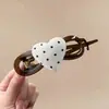 Pinza banana de satén plisado estilo francés para recogidos de mujer, pasador grande para coletas altas, pinza de agarre vertical con un toque de alta gama