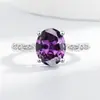 Anillo Ajustable Abierto con Forma de Huevo Multicolor de Tesoro de Color, Chapado en Oro de 18K, Conjunto de Cobre Personalizado con Circonita, para Mujer