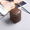 Bolsa de Mão Retrô em Couro Oleado e Encerado Porta Batom Chave Itens Pequenos Bolsa de Armazenamento Bolsa de Maquiagem Pu Feminina Leve de Luxo Impermeável Porta-Moedas
