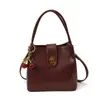 Bolso Cubo Casual para Mujer 2025 Nuevo de Moda Tendencia Coreano Retro Color Sólido Bolso de Hombro Simple de Moda Bolso Cruzado