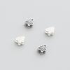 Prata esterlina s925 pequenas contas de borboleta DIY corda trançada com contas pulseira colar joias contas soltas acessórios material