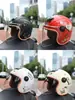Casco de Seguridad para Vehículos Eléctricos Certificado 3C para Hombres y Mujeres, Casco de Verano, Motocicleta Eléctrica, Casco Medio con Protección Solar para Todas las Estaciones
