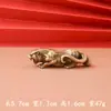 Metal Simulação Animal Rinoceronte Orangotango Modelo Ornamentos Criativo Casa Escritório Mesa Pet de Chá Wen Brinquedo Pequena Peça de Bronze