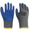 Amor de Manos #300 Hilo de Algodón de Diez Agujas Hilo Gris Azul Semicaoutchouc Antideslizante Resistente al Aceite Resistente al Desgaste Engrosado Protección Laboral Guantes Antiarrugas