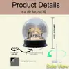 Impresión Plana Transfronteriza 2D Plano Rotación de 360 Grados Elegante Ballet Bola de Nieve Soporte Acrílico Decoración de Escritorio