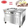 Máquina de helado frito de alta potencia, olla individual con seis rodillos de hielo, máquina de yogur frito en olla redonda ZM526, estándar americano, estándar europeo, fabricante