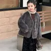 Roupa infantil 2026 inverno novo estilo jaqueta saia de lantejoulas para crianças maiores jaqueta de inverno top fofo estilo moderno
