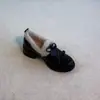 Diseño único, elegante lazo en punta redonda, zapatos versátiles de tacón grueso de moda y tendencia 2026 para mujer con forro de felpa