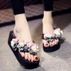 Chinelos Femininos 6cm Personalidade Moda Antiderrapantes Resistentes a Odores Sandálias de Praia para Exterior Sola Grossa Novidades Primavera Verão Pedido Grande