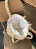 Bolsa de Palha Tecida Grande Capacidade para Comutação de Verão Transfronteiriça para Mulheres 2026 Nova Bolsa de Ombro Bolsa Tote Tecida para Praia Seaside