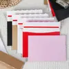 Bolsa sobre con C6 engrosado personalizada para uso transfronterizo, papel kraft simple en blanco para invitaciones estilo occidental, papel de carta exquisito de alta gama