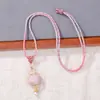 Nuevo Bolso de Monedas de Brocado de Canción China Collar con Colgante de Perla Adorno Colgante Hecho a Mano Bolso de Monedas de Brocado Tejido por Ambos Lados Adornos Colgantes Pequeños Venta al por Mayor
