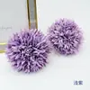 Flor de diente de león Flor de cebolla artificial Flor de crisantemo de espina Arreglo floral Boda Nochevieja Flor DIY Ramo Cesta de flores Caja de regalo Flor decorativa