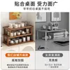 Estante de Almacenamiento Portavasos de Mesa, Estante Estrecho Pequeño para Tazas de Té de Encimera de Mesa de Comedor, Portavasos de Doble Capa, Estante de Almacenamiento para Juego de Té de Escritorio