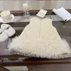 Falda de Malla Polar con Puntos para Niñas de Invierno Vestido Chaleco Elegante para Bebé de Navidad