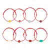 Pulsera de Hilo Rojo Año Nuevo Cabra para Hombres y Mujeres, Tobillera Tejida Año del Zodiaco con Mantra de Seis Palabras, Pulsera Roja de Cuentas Terminada