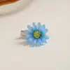 Grampo de Cabelo Europeu e Americano Transfronteiriço Coreano Flor Colorida Margarida Rosa Camélia Bico de Pato Franja Doce Flor de Tecido Pedaços de Cabelo