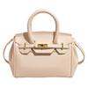 Bolso Platino Portátil de Moda con Textura de Alta Gama para Mujer 2025 Nuevo Transfronterizo Patrón Lichi Elegante Combinable Bolso de Hombro Cruzado