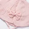 Gorro de Bebé Primavera y Otoño Delgado para Bebé Niña Recién Nacida Sombrero de Pescador Lindo de Princesa Sombrero de Cubeta Ajustable