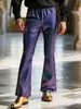 Transfronterizo 2025 Comercio Exterior Verano Nuevo Estilo Europeo y Americano Pantalones de Lentejuelas Plateados Acampanados Performance de Escenario Pantalones Casuales