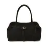 Bolsa de Ombro Única de Camurça de Grande Capacidade Transfronteiriça Feminina Luxo Leve para o Trabalho com Toque de Luxo Bolsa de Axila Outono Inverno Retro Casual Bolsa Tote