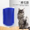 Peine para gatos al por mayor dispositivo para frotar el pelo de las esquinas gato rascador dispositivo para rascar la picazón gato mascota con cepillo de esquina pelo de mascota