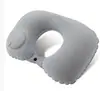 Almofada Inflável, Almofada de Pescoço Portátil para Cochilo, Almofada de Viagem, Almofada em U Inflável por Pressão, Almofada Essencial de Pescoço para Viagem, Uso em Avião e Carro