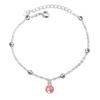 Pulseira feminina estilo coreano Mori doce pequena fresca cristal de morango pulseira atacado joia de mão