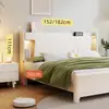 Panel de mesita de noche para cama individual se vende por separado, panel trasero de mesita de noche de 21 metros de ancho, panel trasero de madera maciza suave acolchado, se vende por separado