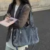 Bolsa Tote Grande Transfronteriza Europea y Americana, Bolso de Hombro Versátil Estilo Retro, Diseño de Moda para Viajes Diarios, Bolso de Mano para el Día a Día