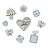 Accesorios decorativos estilo Chanel de dibujos animados con pedrería, perlas y forma de corazón para DIY: dijes para zapatos, pegatinas para teléfono, colgantes para bolsos y accesorios