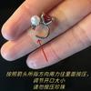 Pendientes de clip de oreja de circonita con perla superbrillante de lujo de alta gama de Niche, con viento frío, para mujer