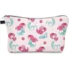 Venta Caliente Transfronteriza Amazon Lona Impermeable Impresa Bolsa de Cosméticos para Mujer Bolsa de Artículos de Tocador de Viaje Accesorios Almacenamiento