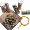 Cuentas Redondas de Piedra Natural de 8*7mm para Accesorios Hechos a Mano DIY, Cuentas Cilíndricas de Piedra para Collares, Transfronterizo