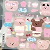 Adesivos Fofos Desenho Animado One Two BuBu de Alto Valor Adesivos à Prova d'Água Criativos para Diário DIY Decoração DIY Capa de Celular Cartão Traseiro