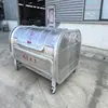 Cubo de basura de acero inoxidable con brazo de gancho de tres vías, cubo de basura extraíble, acero de alta calidad, varios estilos, caja para retirar la basura