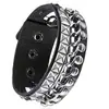 Pulsera de Cadena Estilo Punk Multicapa Nueva Europea y Americana para Hombre Pulsera Personalizada Correa de Muñeca Pulsera con Remaches Hip-Hop Accesorios