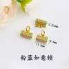 Cobre Puro Cloisonné "Suceden Cosas Buenas" Candado Cumplidor de Deseos de Cinco Sutras Colgante Auspicioso Accesorios de Cuerda para Tejer Pulseras DIY